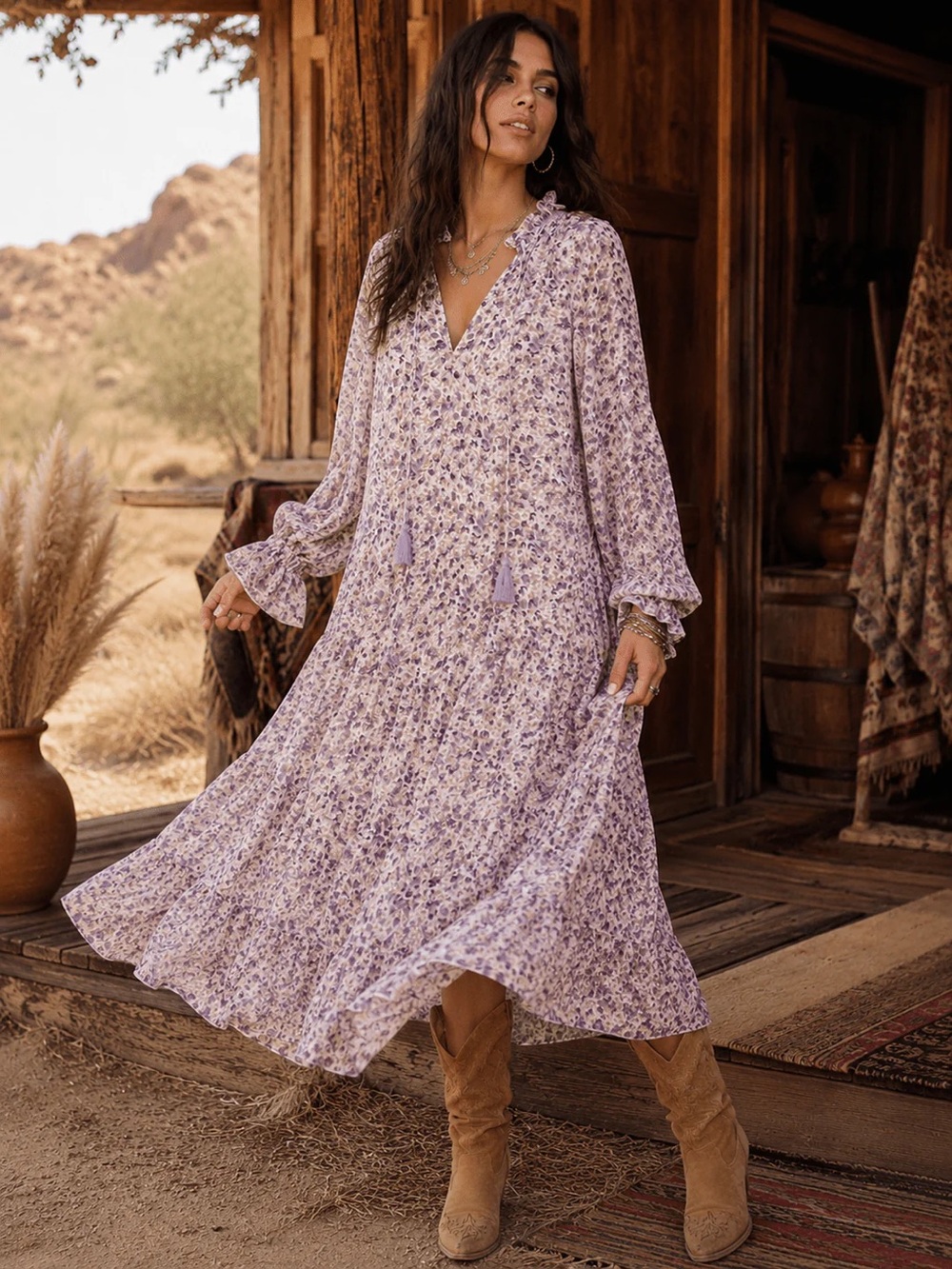 REVEROF | Lavender Lane Maxi